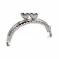 Clic clac Heart cm 8,5x7 Argento