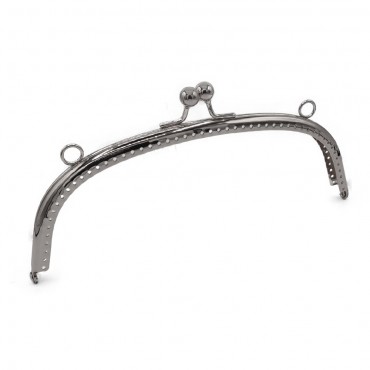 Chiusura clic clac pochette ad Arco nickel free Argento