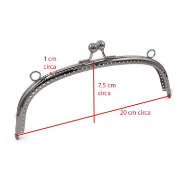 Clic clac pochette 20x10 Argento - MA162