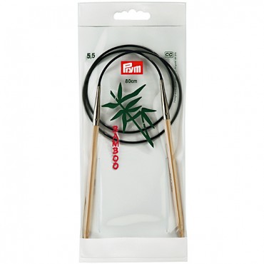 Ferri circolari in bamboo giapponese Prym con cavetto fisso 