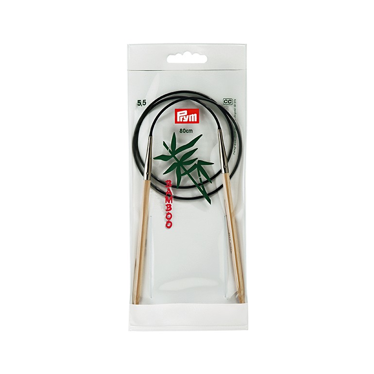 P-221509-Circular knitting needles-Bamboo-N.5.5-80 cm