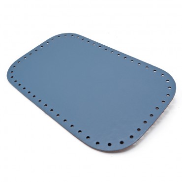 Eco Leather Bag Bottom 28x18 with Rounded Corner Avio | Tessiland