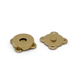 Botón magnético potente de 4 anillos para bolsos Oro