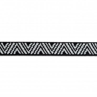 P-957460-Elasticolor-ZigZag-Nero Bianco-1mt