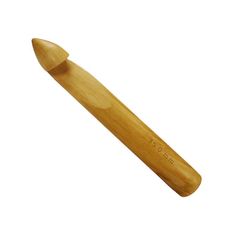N135-Aguja de Ganchillo de Madera-N.35