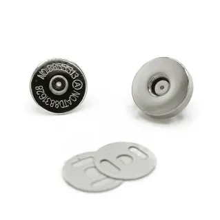 Botón magnético Basic cierre para bolsas con aletas 18mm Argento