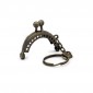 Clic Clac Key ring 4x3.5 cm-Bronze