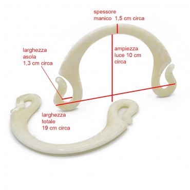 Manici per borse a uncinetto Pipoca marmorizzati Panna | Tessiland