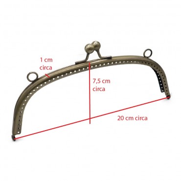 Clic clac for purse 20x10 Bronze