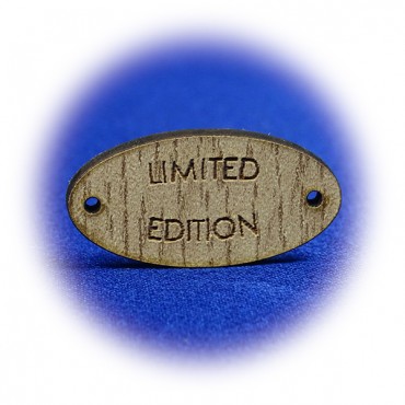 Handmade Label - Pressed Wood - Limited - 5 pcs