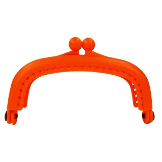 Cierre clic clac Modern rectangular de plástico para monederos Arancio