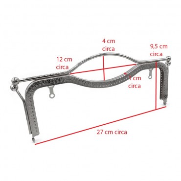 Clic Clac Luxury cm 27 x 9,5 Argent