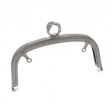 Chiusura clic clac Ring Swarowsky 18,5cm Argento