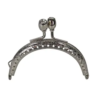 Chiusura clic clac Diamond argento 8,5 cm | Tessiland