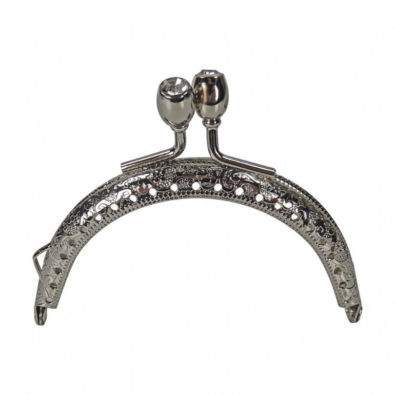 Clic Clac Diamond 8.5x5 cm-Silver