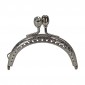 Chiusura clic clac Diamond argento 8,5 cm | Tessiland