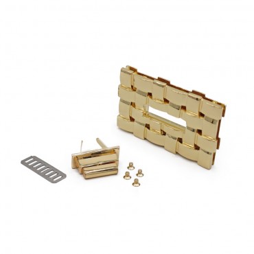 Chiusura a girello Intrecci per borse crochet Oro