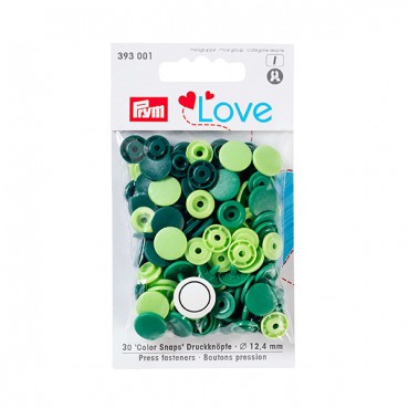 Bottoni a pressione Snaps Prym Love Green
