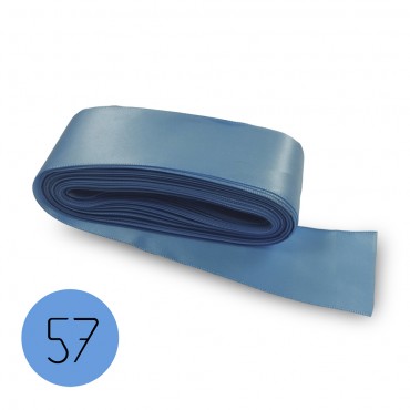 Cinta de raso mm40. Azul Claro 57. Mt.10