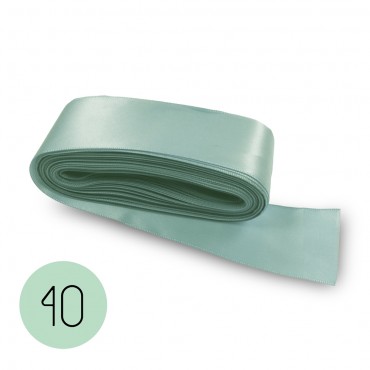 Satin ribbon 40mm. Aquamarine 40. 10M