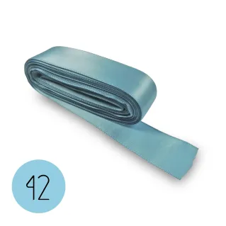 Cinta de raso para bomboneras, paquetes de regalo y decoraciones 10mt Celeste 42