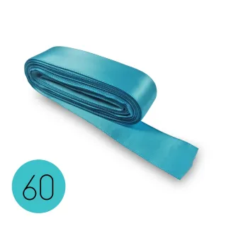 Cinta de raso para bomboneras, paquetes de regalo y decoraciones 10mt Celeste 60