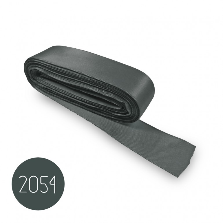Nastro di raso mm25. Grigio 2054. Mt.10