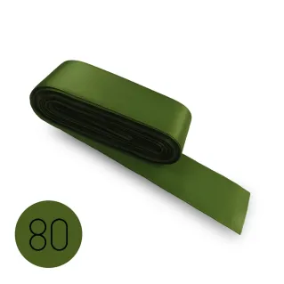 Cinta de raso para bomboneras, paquetes de regalo y decoraciones 10mt Verde 80