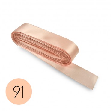Satin ribbon 25mm. Pale Pink 91. 10M