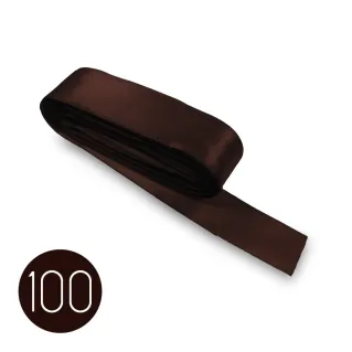 Ruban en satin pour dragées, paquets cadeaux et décorations 10m Marrone 100
