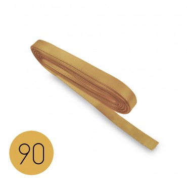 Nastro di raso per bomboniere pacchi regalo e decorazioni 10mt Beige 90