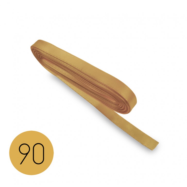 Cinta de raso mm6. Beige 90. Mt.10