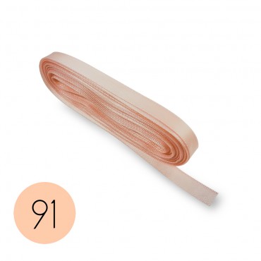 Nastro di raso mm6. Cipria 91. Mt.10