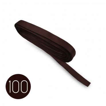 Nastro di raso mm6. Marrone 100. Mt.10