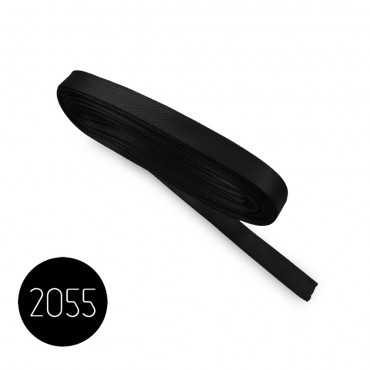 Satin ribbon 6mm. Black 2055. 10M