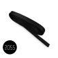 Cinta de raso mm6. Negro 2055. Mt.10