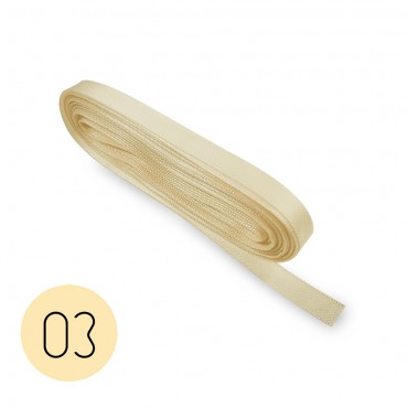 Satin ribbon 6mm. Cream 03. 10M