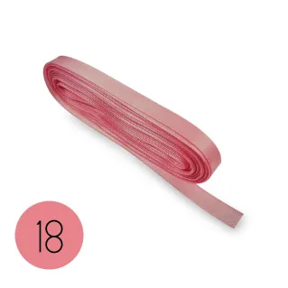 Cinta de raso para bomboneras, paquetes de regalo y decoraciones 10mt Rosa 18