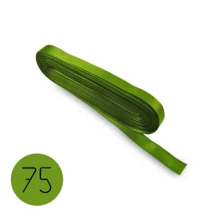 Cinta de raso para bomboneras, paquetes de regalo y decoraciones 10mt Verde 75