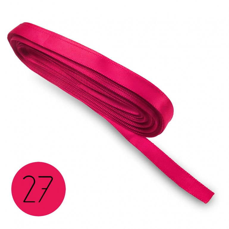Satin ribbon 10mm. Fuchsia 27. 10M
