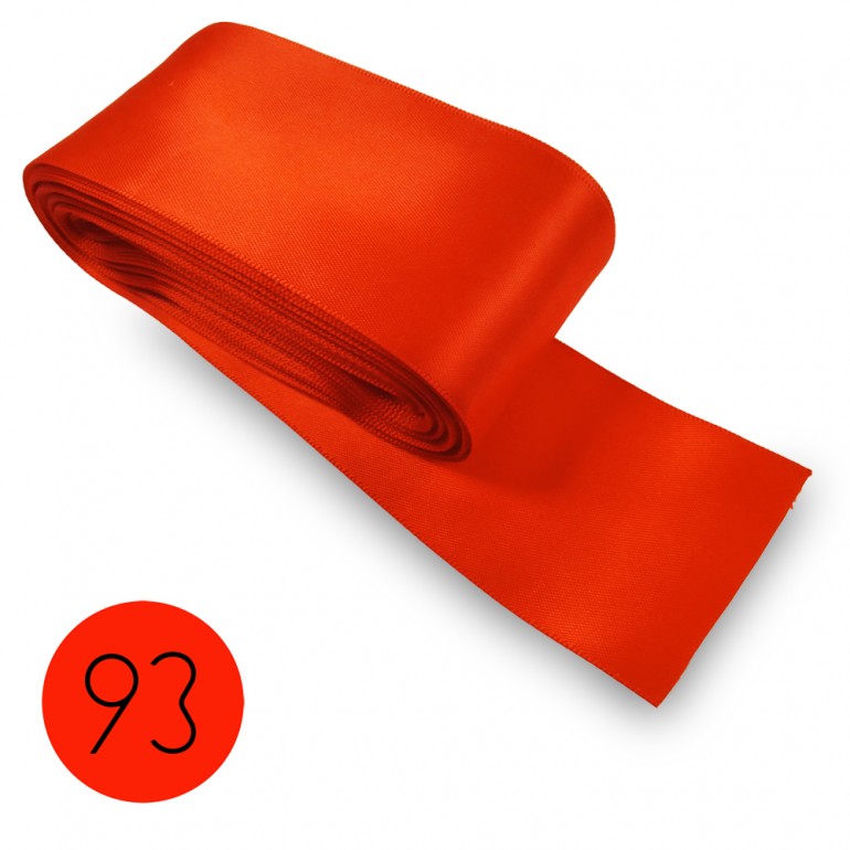 Nastro di raso mm60. Arancio 93. Mt.10