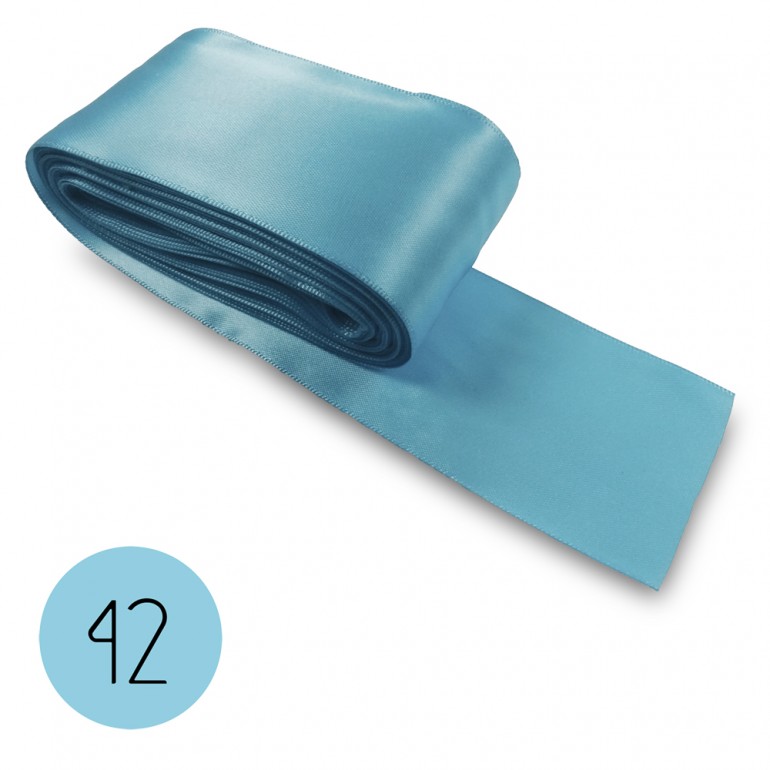 Satin ribbon 50mm. Sky Blue 42. 10M