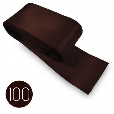 Satin ribbon 50mm. Brown 100. 10M