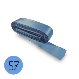 Cinta de raso para bomboneras, paquetes de regalo y decoraciones 10mt Azzurro 57