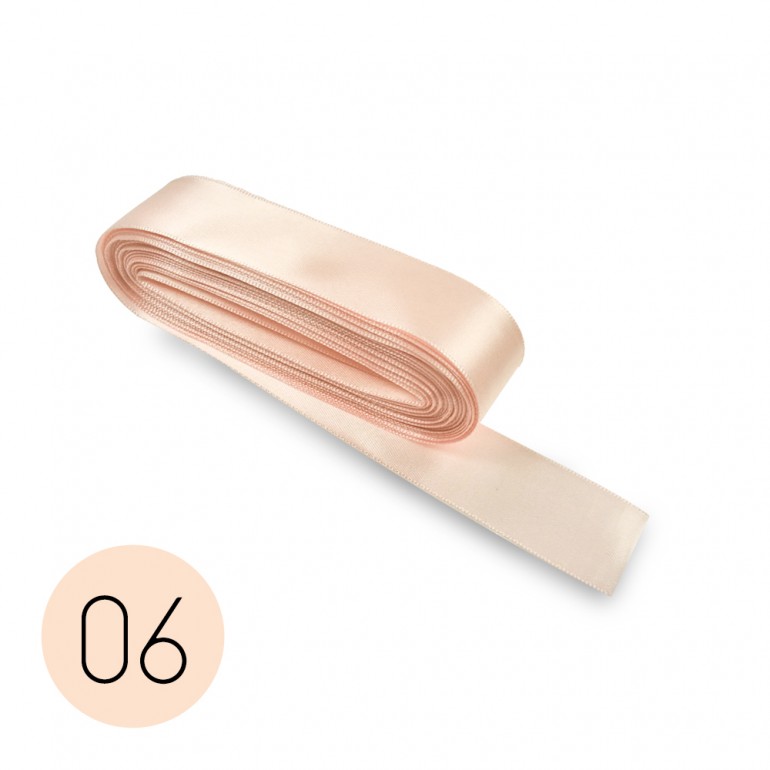 Satin ribbon 15mm. Pale Pink 06. 10M