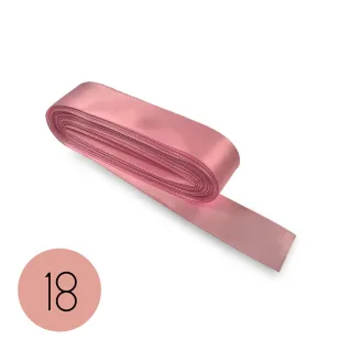 Cinta de raso para bomboneras, paquetes de regalo y decoraciones 10mt Rosa 18