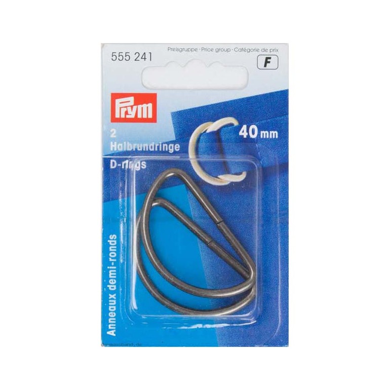 Anelli semicircolari Prym Argento antico - P-555241