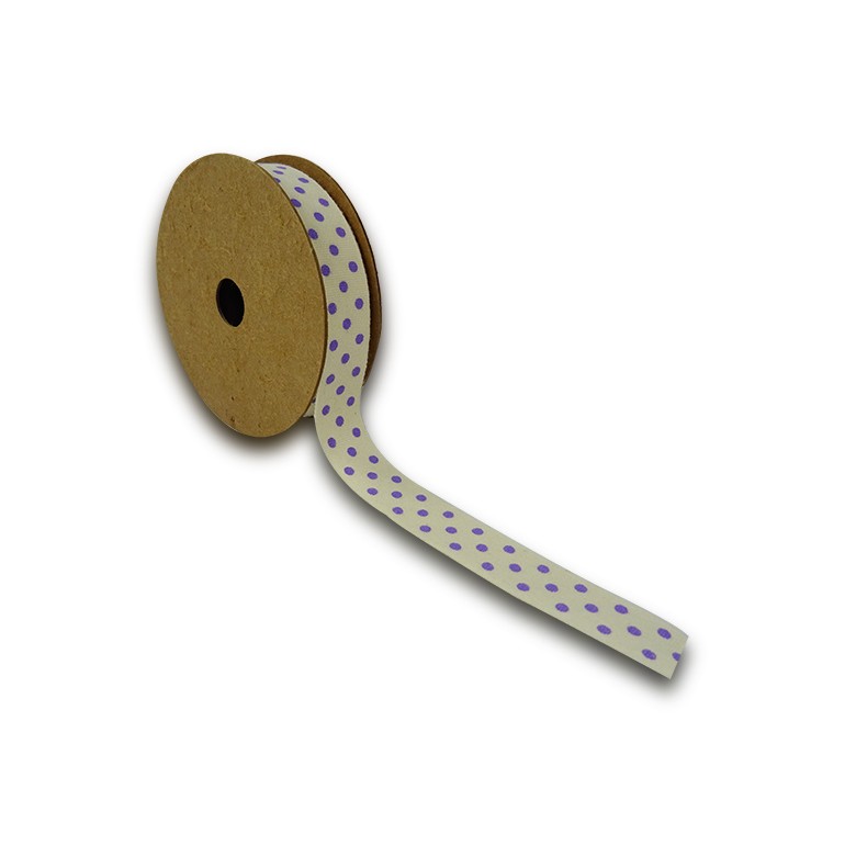 Passamaneria nastro pois lilla  mm18 Mt.5