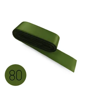 Cinta de raso para bomboneras, paquetes de regalo y decoraciones 10mt Verde 80