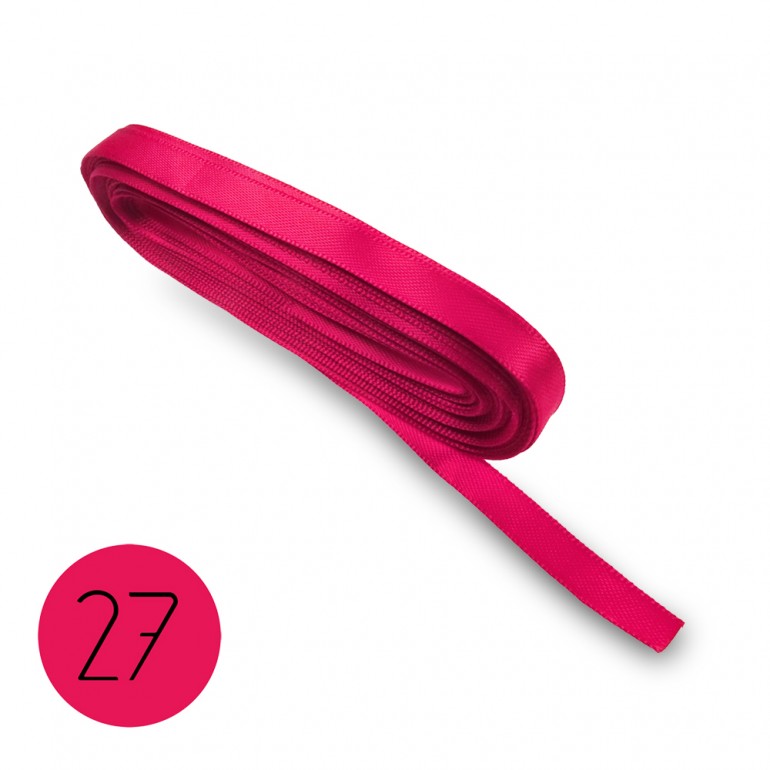 Satin ribbon 8mm. Fuchsia 27. 10M